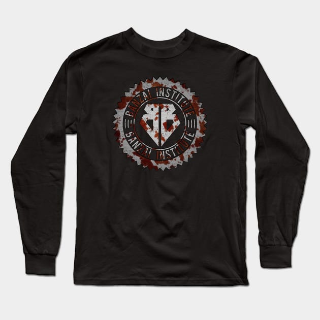 Banzai Institute [Rust Steel/Worn] Long Sleeve T-Shirt by Roufxis